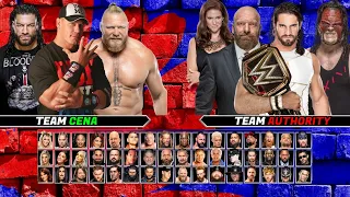 Roman Reigns John Cena & Brock Lesnar Vs The Authority (Rematch) WWE 2K22