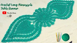 Crochet Pineapple Table Runner Pattern Tutorial in English