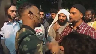 Yeah God has a God!! Hashim & Sheikh Muhammed Vs Canadian Pastor at Leicester Square