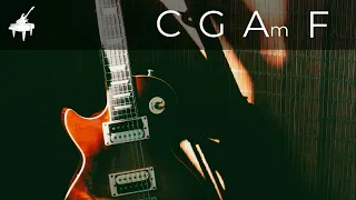 Emotional Rock Pop Guitar Backing Track C Major | 70 BPM