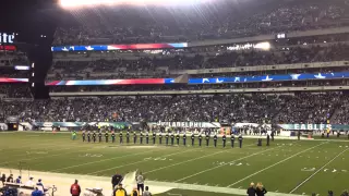 Philadelphia game Marines silent drill platoon