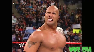 WWE the rock calls out Goldberg