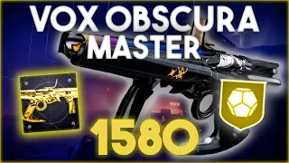 Vox Obscura Exotic Mission | 1580 Master Completion | Destiny 2 Witch Queen