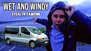 WINTER Van Camping At An Abandoned Military Base | STEALTH CAMP UK