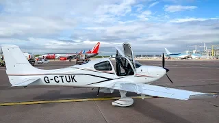 Cirrus SR20 G6 - Flying Into Manchester International EGCC | ATC Audio