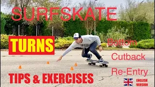 SURFSKATE 🏄‍♂️Turns Perfection💥Tips & Exercises🇬🇧ENGLISH VERSION