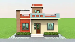 Small village house design | 28*25 house plan | 700 sqft house | small house design
