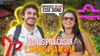 Qual Signo é pra Beijar, casar e ignorar  no Carnaval de SP - Elas Respondem Entrevista Luis Desiro