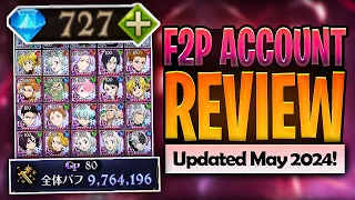 F2P JP Grand Cross Monthly Account Review May 2024! (Account Review) 7DS Grand Cross