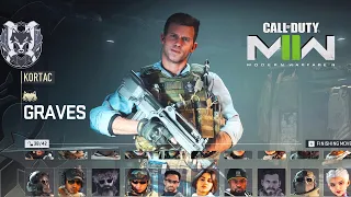 Modern Warfare II - Operator Graves Menu Animations & Voicelines