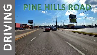 Driving down Pine Hills Road in Pine Hills, Florida