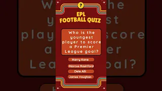Who is the youngest player to score a Premier League goal? #footballhistory