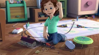 Jugando con el tren eléctrico | Los Fixis - Dibujos animados para niños