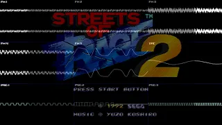 Streets of Rage 2 (Mega Drive/Genesis) - Full Oscilloscope View