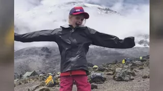 Girl, 7, climbs Mt. Kilimanjaro to get "closer" to her late father, breaks world record