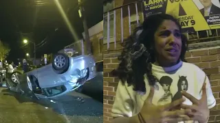 Drunk Woman Flips Car Upside Down Before DWI Arrest