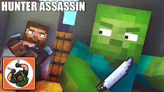 Monster School : HUNTER ASSASSIN CHALLENGE - Minecraft Animation