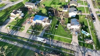 KCCI drone video shows damage after Pleasant Hill tornado