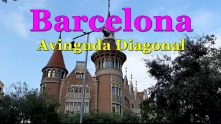 [[SPAIN-BARCELONA]] Walking Avinguda Diagonal to Passeig de Sant Joan