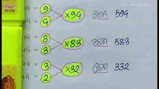 Thai Lotto 3UP HTF Pairs Formula 16/9/2022 || Thai Lotto Results Today