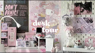 desk makeover! 🐰 (lots of pink)