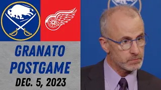 Don Granato Postgame Interview vs Detroit Red Wings (12/5/2023)