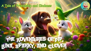 The Adventures of Pip, Luna, Sparky, and Clover | Fairy Tales | Learning English | Bedtime stories