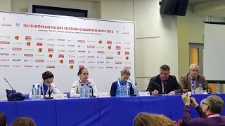 Alina Zagitova Euro Champs 2018 FS Press Conference