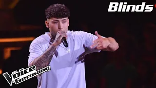 Lorenz rappt "Eure Kinder" und alle Coaches buzzern | Blinds | The Voice of Germany 2023