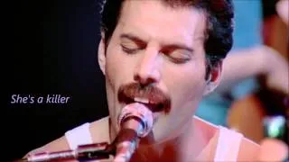 Queen Killer Queen live + lyrics