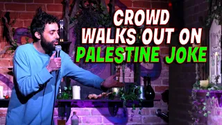 Crowd Walks Out On Palestine Joke