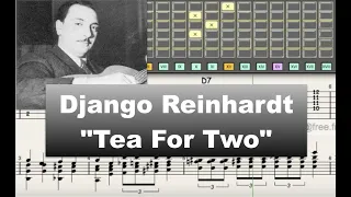 Django Reinhardt - "Tea For Two" (1937) - jazz guitar transcription by Gilles Rea