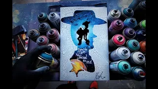 Toy Story - SPRAY PAINT ART by Skech - GLOW IN THE DARK