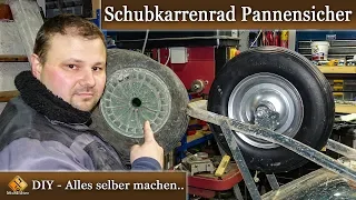 Schubkarrenrad Pannensicher / Das verflixte Nagel-sichere Schubkarrenrad!