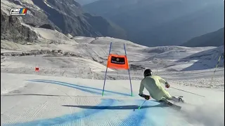 Joan Verdú s'entrena a Saas Fee, Suïssa.