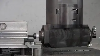 C Axis Head on a Vertical Boring Mill