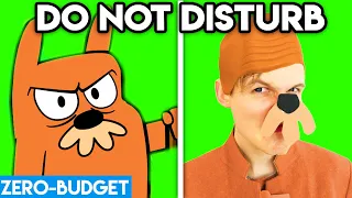 DO NOT DISTURB WITH ZERO BUDGET! (FUNNY APP GAME PARODY BY LANKYBOX!)