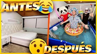 ¡CONVERTIMOS LA HABITACIÓN DE MI EX NOVIA EN UNA PISCINA GIGANTE! - Yolo Aventuras