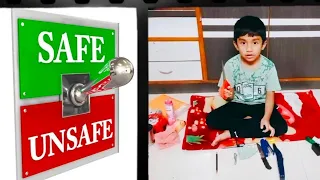 ||Safe & Unsafe Things at Home😇||Jr.Kg Syallabus😍 #kidsvideo #learnenglish #viral #safetyathome