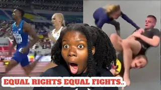 ABSOLUTELY BRUTAL! Men Vs Women In Sports #1 REACTION | Njideka