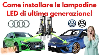 GOLF lampadina LED H7 di ultima generazione installata in 5 minuti!! - 5 minutes for change led lamp