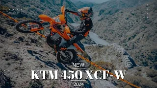 "Mastering the Trails: Test Riding the 2024 KTM 450 XCF-W"