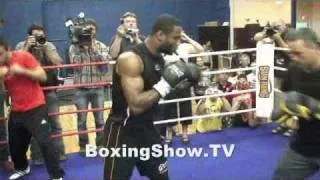 Jean Pascal training to fight Chad Dawson @ BoxingShow.TV