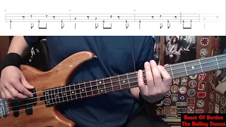 Beast Of Burden by The Rolling Stones - Bass Cover with Tabs Play-Along