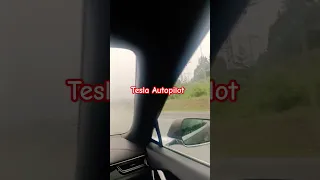 Tesla autopilot in heavy rain #elonmusk#norway#tesla#rain#driving#automobile#oslo#perfection #car