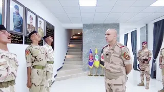 الفريق الركن ناصر الغنام رئيس الاكاديمية العسكرية يلتقي مع عدد من الضباط الذين سيتم ارسالهم للخارج