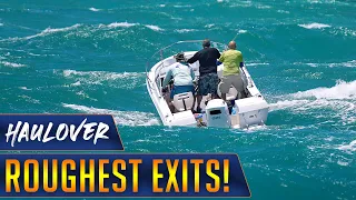 HAULOVER BOATS ROUGHEST EXITS OF THE WEEK! #2 | HAULOVER INLET | WAVY BOATS