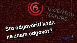 Je li dobro zaokružiti C ako kada ne znam odgovor na maturi?