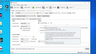 Using Handbrake for H.264 encoding