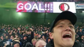 Juichmomentje: Feyenoord - PSV, KNVB Beker 1/4 finale, 1-0 - Gekkenhuis op de Stadiontribune!